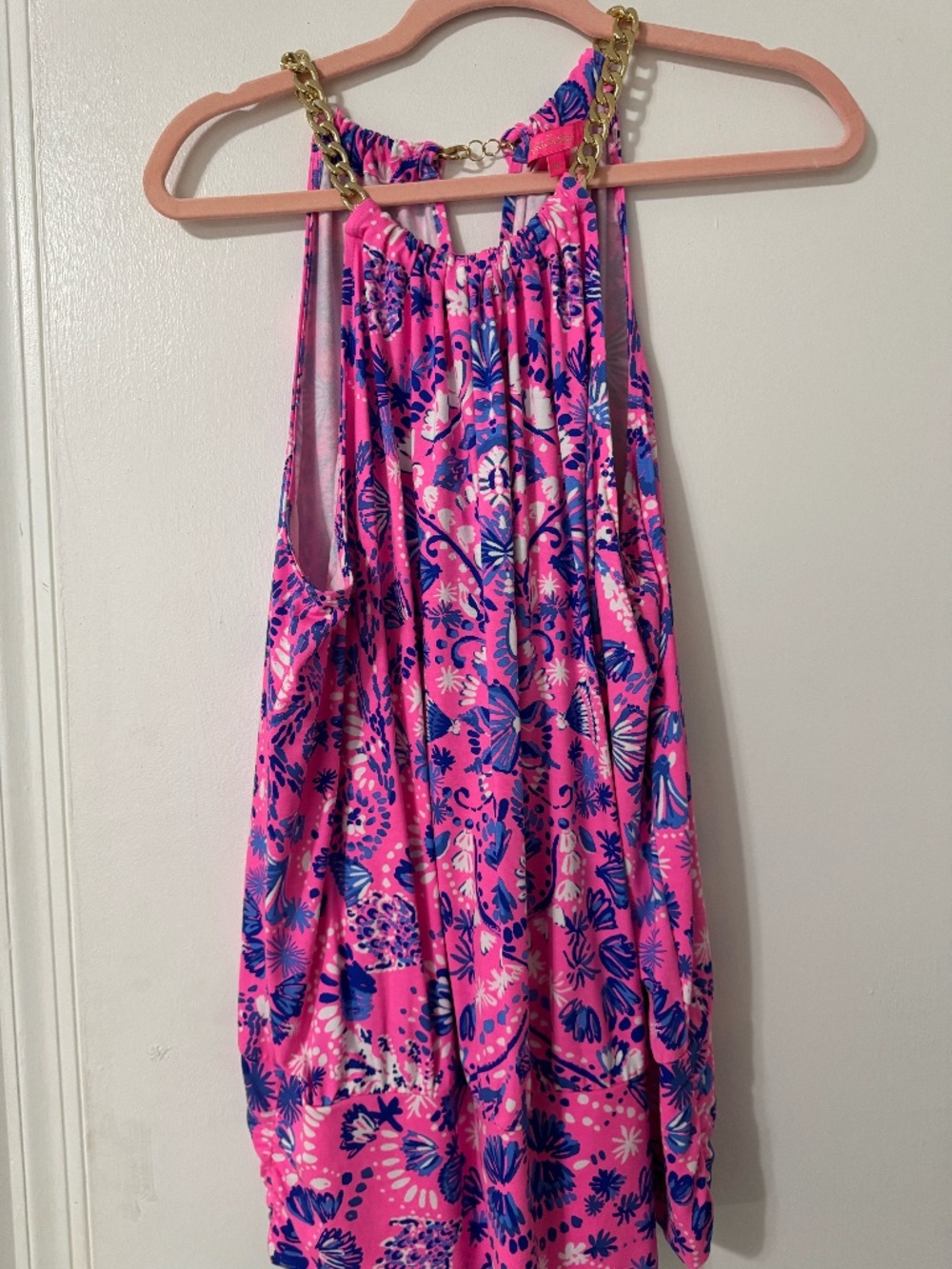 Lilly Pulitzer Chain Strap Halter Top